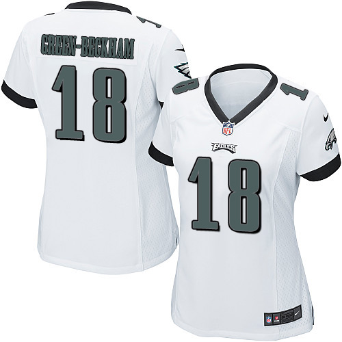 Women's Elite Dorial Green-Beckham Nike Jersey White Road - #18 NFL Philadelphia Eagles